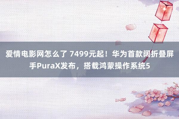 爱情电影网怎么了 7499元起！华为首款阔折叠屏手PuraX发布，搭载鸿蒙操作系统5