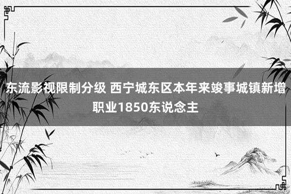 东流影视限制分级 西宁城东区本年来竣事城镇新增职业1850东说念主