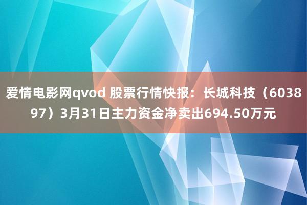 爱情电影网qvod 股票行情快报：长城科技（603897）3月31日主力资金净卖出694.50万元