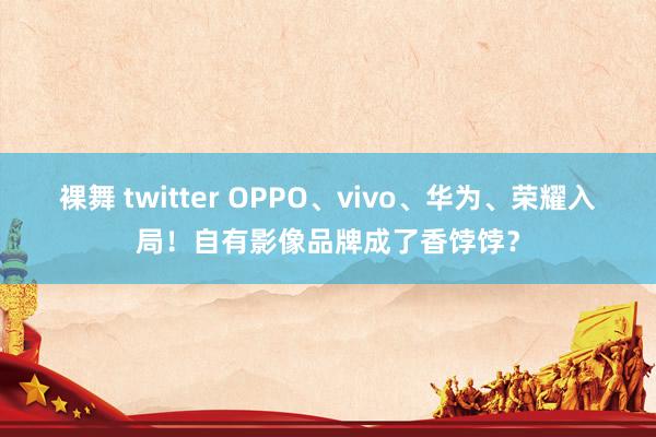 裸舞 twitter OPPO、vivo、华为、荣耀入局！自有影像品牌成了香饽饽？
