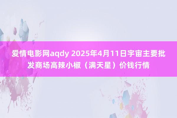 爱情电影网aqdy 2025年4月11日宇宙主要批发商场高辣小椒（满天星）价钱行情