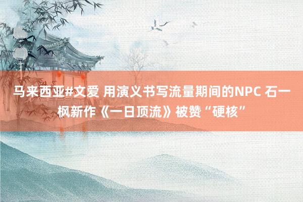 马来西亚#文爱 用演义书写流量期间的NPC 石一枫新作《一日顶流》被赞“硬核”