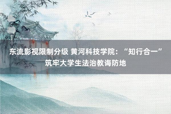 东流影视限制分级 黄河科技学院：“知行合一”筑牢大学生法治教诲防地